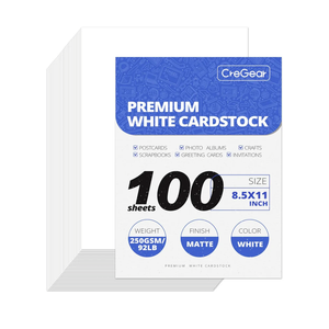 100 Sheets White Cardstock Paper, Cardstock Printer Paper 8.5 x 11, 92lb/250gsm Card Stock, Heavy Thick Printing Papers, Copy Papers for School Office Supply,DIY Card,Art, Tag,Invitation,Construction