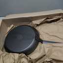 Lodge 12 Inch Carbon Steel Skillet - PFAS-Free Pre-Seasoned Carbon Steel Frying Pan for High-Heat Searing - Long Handle Design for Omelets, Grilling, and Campfire Cooking - Made in the USA