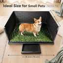 Large Dog Grass Pad with Tray, Puppy Potty Training Mat, Portable Pet Lawn Toilet, Indoor & Outdoor 30" 20" Artificial Grass Patch for Small Medium Big Dogs