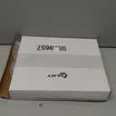 Gejoy 8.25 x 12.75 Inch Lighted Snowflake Christmas Tree Topper Silver with 10 Blue LED Lights 120v Plug in Glitter Christmas Star Tree Topper for Indoor Home Office Xmas Decoration