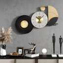 26x16 Inches Large Modern Irregular Wall Clock, Unique Silent No-Ticking Battery Operated Decorative Clocks for Living Room, Bedroom, Kitchen, Home Office, Entryway