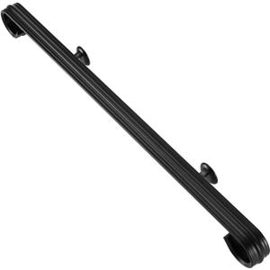 3 Feet Aluminum Handrail Kit Indoor/Outdoor Stair Railing Matte Black