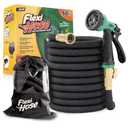 Flexi Hose Expandable Garden Hose with 8 Function Nozzle, 50FT - Lightweight Retractable Garden Hose, Water Hose - No-Kink Flexibility, 3/4 Inch Solid Brass Fittings and Double Latex Core