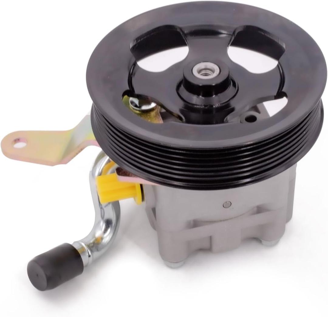 Power Steering Pump with Pulley Compatible with Nissan & Infiniti Models - 370Z, EX35, EX37, FX35, FX37, G35, G35, G37, M35, M37, Q40, Q50, Q50, Q60, Q70, Q70L, QX50, QX70 - Assist Pump V6 3.7L 3.5L