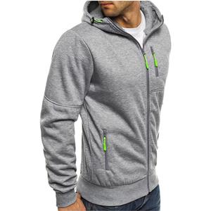 Men Hoodies Casual Hoodies for Men with Zip Pockets Full Zip Long Sleeve Sweatshirt Sports Hooded Jacket (XX-Large, Light Grey)