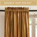 Gold Velvet Curtains 84 inches Length: Living Room Luxury Room Darkening Curtain - Elegant Bedroom Thermal Insulated Modern Heavy Thick Soft Soundproof Rod Pocket Window Drapes Set of 2 Panels