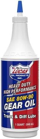 Lucas Oil 10043 SAE 80W-90 Heavy Duty Gear Oil - 1 Quart Pack of2