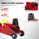 BIG RED T82002-BR Torin Hydraulic Trolley Service/Floor Jack, 2 Ton (4,000 lb) Capacity, Red