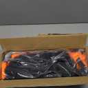 2 Pack 4' x 3' Soccer Goal Net Set, Pop Up Kids Practice Soccer Goals for Indoor and Outdoor.Portable Soccer Net with Carrying Bag & Ground Pegs, Perfect for Backyard, Field, Court (Orange)