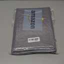 homing Square Vinyl Tablecloth, Waterproof Spillproof Plastic Flannel Backed Table Cloth, Wipe Clean Table Cover for Dining, Buffet Parties and Camping (Grey, 54" x 54")