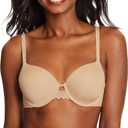 Maidenform womens One Fab Fit Underwire Bra, Microfiber T-shirt Bra, Convertible (Retired Colors) (36D, Paris Nude)