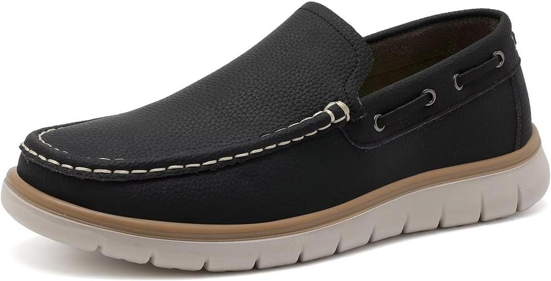 Cheval Men's Slip-on Boat Shoes Casual Loafers, Comfortable Lightweight Walking Shoe for Office Driving