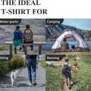 Merino Protect 100% Merino Wool V Neck T-Shirt for Women Short Sleeve Base Layers Odor Resistance Tops for Outdoor Hiking (Purple, S)