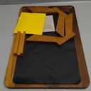 Acacia Couch Arm Tray Table  Fits Most of The Sofa Arms, 3 in 1 Adjustable Couch Arm Table with 360 Rotating Phone Holder, Wire Holder & Non-Slip Mat  Perfect Sofa Tray for Snacks & Coffee