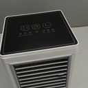 Portable Air Conditioners, Evaporative Air Cooler with 3 Wind Speeds 3 Timers Touch Screen Small Desktop Cooling Fan, Personal Mini Air Cooler for Home Room Camping Car Office (White)