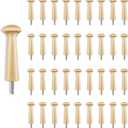 Sfcddtlg 36PCS Wooden Shaker Peg Wood Screw-2.95 Inch on Shaker Pegs Unfinished Wood Shaker Racks for Hanging Clothes Hats Towel Paint DIY (36PCS)