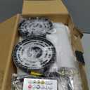 Black Gold Battery Operated Wall Sconces Set of 2, Rechargeable Wireless Wall Lights with Milky White Frosted Glass, 12 RGB and 3CCT Dimmable, Wall Lamps with Remote for Bedroom Living Room Hallway