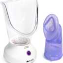 Mabis Steam Inhaler with Adjustable Facial & Nasal Mask (FSA/HSA) - Natural Vapor Inhaler Therapy for Sinus Relief, Skincare, & Pore Cleansing | Plug-in Vaporizer Humidifier - 60ml Liquid Capacity