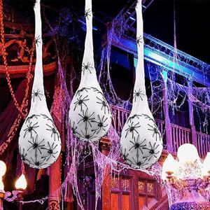 3-Piece Led Light-Up Spider Egg Sac, Spider Halloween Decorations, Sacks Props for Party & Outdoor Decor