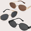 livho 2025 Trendy Oval Sunglasses - Stylish Polarized Shades for Everyday - Retro Metal Frames