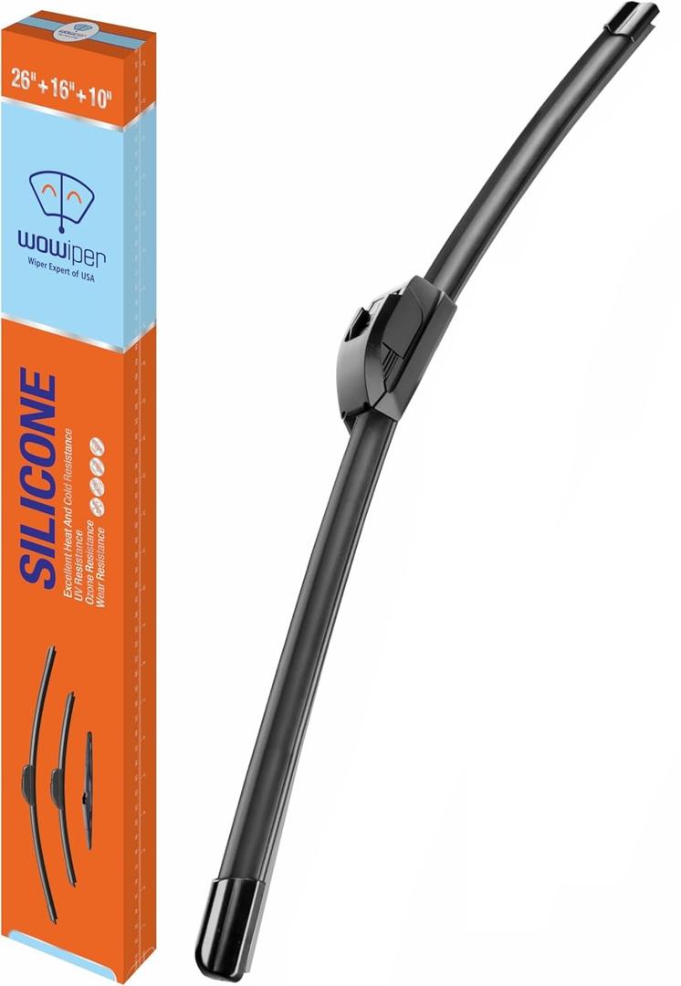 WOWIPER Silicone Windshield Wiper Blade for Toyota Rav4 2013-2018 Hyundai Kona 2018-2022 Automotive Replacement