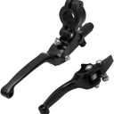 JFG RACING Motorcycle Brake Clutch Lever 7/8'' 22mm Folding Levers Aluminum Alloy Universal for CRF50 KLX SSR TTR 110 125 150 200 250cc Dirt Pit Bike ATV Mini Bike Black