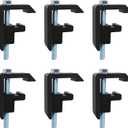 QYMOPAY QYMOPAY Track System Mounting Clamps, Truck Topper Clamps,for Toyota,Tacoma,Tundra Truck Bed Cover -6PCS Black