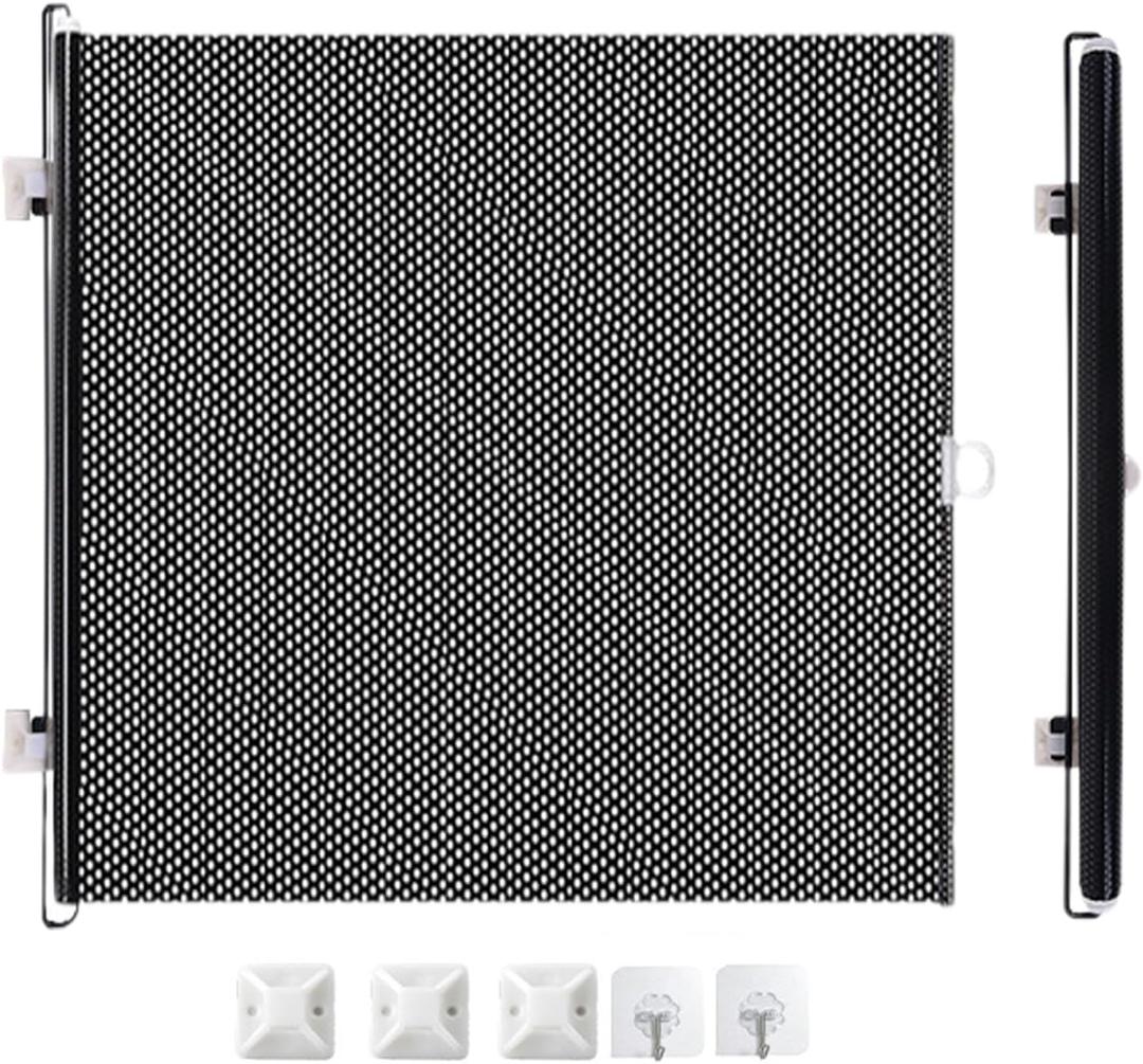Retractable Dog Gate  Safety Pet Fence, Indoor Pet Net | Foldable Animal Barrier for Stairs, Adjustable Mesh Fence for Doorway, Balcony Use Scenario Retractable Dog Gate  Safety Pet Fence, Indoor Pet Net | Foldable Animal Barrier for Stairs, Adjustable Mesh Fence for Doorway, Balcony Use Scenario