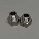 Forged Reducer Adapter Fitting - Stainless Steel 304 Reducing Pipe Connector, 1" NPT Female x 3/4" NPT Male (pack of 2)