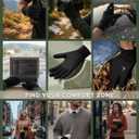 Aerynx Lightweight Running Winter Gloves Touch Screen Gloves Liners for Cycling Biking for Men Women (Black)