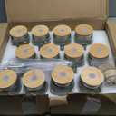 TANGLONG 16 oz Mason Jars with Handle, Mason Jar Cups, Glass Cups with Lids and Straws, Drinking Glasses Set of 12