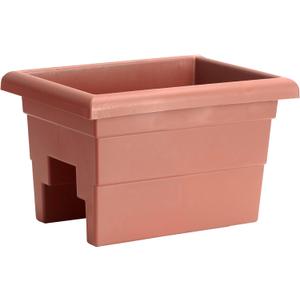 Root & Vessel Countryside Railing Planter Box, 16 Inch, Terra