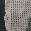 Boho Woven Modern Bath Mat Rugs, Absorbent Non Slip Bathroom Rugs, Soft Washable Bath Rugs with Tassels for Bathroom, Bedroom, Kitchen, Shower, Tub, 18"x30" (2)