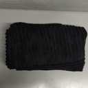 MIULEE Black Decorative Throw Pillow Covers 18x18 Inch for Couch Bed Sofa Pack of 2 Boho Farmhouse Throw Pillows Soft Cross Corduroy Patchwork Textured Cushion Cases