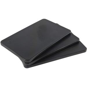 Restaurant Bar Boards, 3 Pack Set of 10 x 6 Inch Black Plastic Cutting Boards - HDPP Quality and Approved for Restaurants and Bartenders
