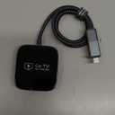 2in1 Wireless CarPlay Adapter & Car TV Mate Pro 2026 [Metal & Glass Case] Convert Wired to Wireless Car Play with HDMI Input for TV Stick, Screen Mirroring & Streaming, Fit for 2016+ Cars Black