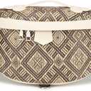 Eslcorri Crossbody Bags for Women - Fashion Sling Purse Shoulder Bag Fanny Pack Leather Causal Chest Bum Bag Cross Body Purse (Straw Brown)