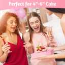ZORRITA 7 x 7 x 4 Inches Paper Cake Boxes with Clear Lids, 20 Pack Disposable Charcuterie Boxes Square Food Containers for 4-6 Inch Cake, Dessert, Pie, Cupcake, Bakery (Pink)