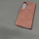for Samsung Galaxy S26-Wallet Case: with RFID Blocking Card Slots (6 Cards) | Soft PU Leather Magnetic Snap Zipper Pocket | Crossbody Wrist Strap Protective Phone Cover - Pink