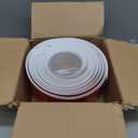 COUKIU Flexible Baseboard Molding Trim, 6 Inch x 40 Feet Self-Adhesive Vinyl Wall Base Cove Base, Peel and Stick Rubber Wall Base Moulding Trim(S152, White)