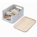 iDesign Open Front Bin | Medium Storage with Wood Lid - Gray – Interdesign
8.4x11.9x5