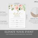 50 Trendy Watercolor Floral Invitations and Envelopes (Large Size 5x7) - Birthday Party, Wedding Invitation, Bridal Shower, Engagement, Rehearsal, Retirement, Baby Shower - Any Occasion (50 Pack)