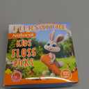 Kids Flossers 100ct, Strawberry Flavored Bunny & Carrot Floss Picks, BPA & Fluoride Free, Biodegradable, Easy-to-Hold, Fun Character Design, Bulk Pack for Toddlers