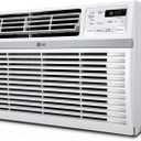 LG 8,000 Window Air Conditioner, 115V, 350 Sq.Ft. (14' x 25' Room Size), Quiet Operation, Electronic Control with Remote, 3 Cooling & Fan Speeds, Auto Restart, 8000 BTU, White
