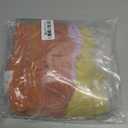 Aablexema Baby Organic Cotton Pajamas 2 Way Zipper Preemie Newborn One Piece Outfit Long Sleeve Footed Sleepwear (0-3 Months, Yellow/Purple/Orange)