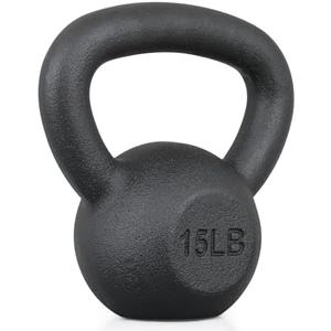 MADOG Kettlebell with Wide Handle, Made of Powder-Coated Solid Cast Iron