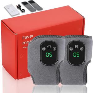 2026 New Upgranded Foot Revive Massager for Neuropathy, Portable Triple Method Heated Ankle Wrap with Extension Strap, 3 Vibration Modes, 5 Heat Levels for Foot Relaxation (2 pcs)