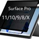 360 Privacy Screen for Microsoft Surface Pro 11/10/X/9/8-13 Inch Removable,Easy to Install,Reusable,No Bubbles Compatible with Touchscreen and Stylus Pen - 4 Way