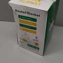 Electric Heated Blanket Throw 50''x60''Size Faux Fur Heating Blanket 10 Heating Settings, 1-8h Timer & Overheat Protection, Machine Washable, Soft Flannel and Sherpa Full Body Warmth (Brown)