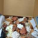 Ling's Moment 41" Tall Fall Free Standing Artificial Flowers Arrangements 2 pcs Wedding Arch Altar Stage Decorations Rust Sepia For Ceremony Reception Rose Fake Floral Party Outdoor Centerpieces Decor